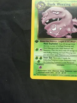 Pokemon Cards: Team Rocket 1st Edition Rare: Dark Weezing 31/82 - Image 5