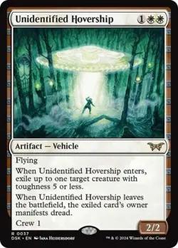 ~ Unidentified Hovership ~ NM Foil ~ Duskmourn: House of Horror ~ MTG ~ - Image 1