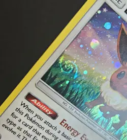 Eevee 101/149 Cosmos Holo Promo Sun & Moon Base Set Pokemon Card Swirl LP - Image 2