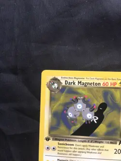 Pokemon Cards: Team Rocket 1st Edition Rare: Dark Magneton 28/82 - Image 2