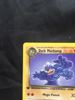 Pokemon Cards: Team Rocket 1st Edition Rare: Dark Machamp 27/82 - Image 2