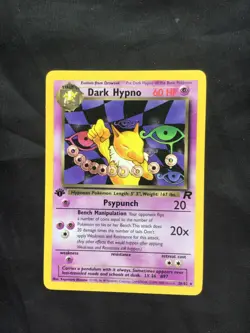 Pokemon Cards: Team Rocket 1st Edition Rare: Dark Hypno 26/82 - Image 2