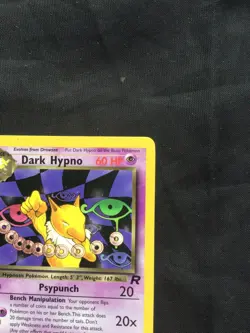 Pokemon Cards: Team Rocket 1st Edition Rare: Dark Hypno 26/82 - Image 4