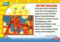 BETTER THAN EVER #56 - BLUE LOGO - NON-HOLO - Topps POKEMON CARD - LP/MP - Image 2