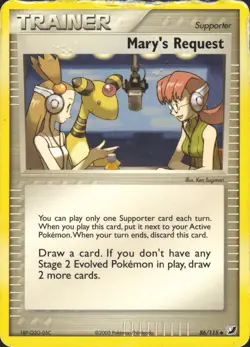 Mary's Request 86/115 Uncommon Unseen Forces Pokemon Card HP - Image 1