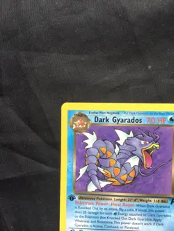 Pokemon Cards: Team Rocket 1st Edition Rare: Dark Gyarados 25/82 - Image 2