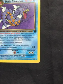 Pokemon Cards: Team Rocket 1st Edition Rare: Dark Gyarados 25/82 - Image 4