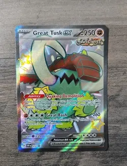 Pokemon TCG Great Tusk ex SVP072 Scarlet & Violet Promo Ultra Rare Holo Card NM - Image 1