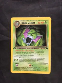 Pokemon Cards: Team Rocket 1st Edition Rare: Dark Golbat 24/82 - Image 1