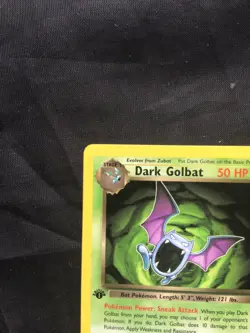 Pokemon Cards: Team Rocket 1st Edition Rare: Dark Golbat 24/82 - Image 2