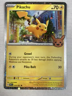 Pikachu - (Cosmos Holo) 018/091 Trick or Trade BOOster 2024 Holo - Pokemon Card - Image 1