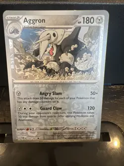 Pokemon TCG Aggron Card 122/167 Reverse Holo Twilight Masquerade - Image 1