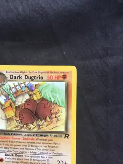 Pokemon Cards: Team Rocket 1st Edition Rare: Dark Dugtrio 23/82 - Image 3
