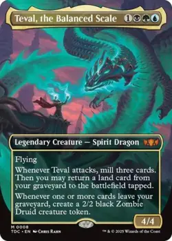 Teval, the Balanced Scale (Borderless) -Foil Near Mint MTG - Image 1
