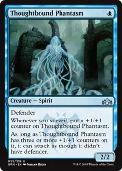 MTG - Thoughtbound Phantasm - Foil - Guilds of Ravnica - NM, English Magic FLAT - Image 1