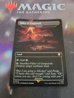 Mtg. Valley of Gorgoroth. Wasteland. Foil. Lord of the Rings. Pack Fresh - Image 1