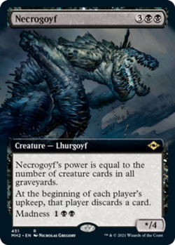 1x Necrogoyf ~ Extended Art NM-Mint, English Modern Horizons 2 MTG Magic - Image 1