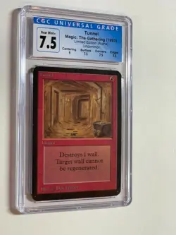 Tunnel MTG Alpha Magic the Gathering with Sub-Grades CGC 7.5 135 - Image 1