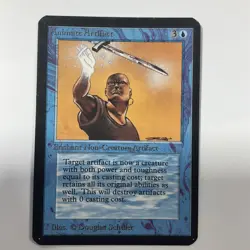 MTG Alpha Animate Artifact LP Lightly Played Magic The Gathering - Image 1