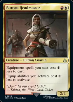 MTG Bureau Headmaster, Light Play, English Universes Beyond: Assassin's Creed - Image 1