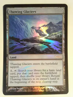 Foil Thawing Glaciers - Judge Promos (JDG) - Magic the Gathering Mtg - Image 1