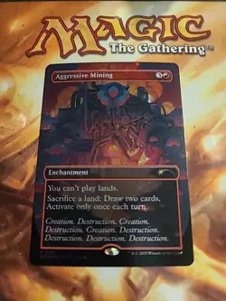 Aggressive Mining (Galaxy Foil) Secret Lair - MTG - Magic the Gathering - NM - Image 1