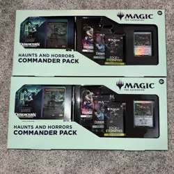 2 SEALED Magic the Gathering Duskmourn Haunts & Horrors Commander / Death Toll - Image 1