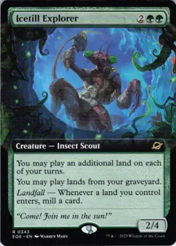 MTG Icetill Explorer (Extended Art) (343) | NM | Edge of Eternities {EOE} - Image 1