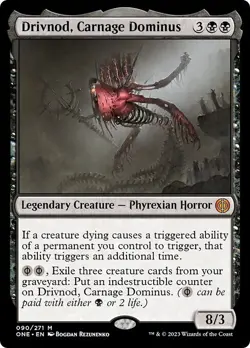 DRIVNOD, CARNAGE DOMINUS mtg NM-M Phyrexia All Will Be One 1 Mythic - Image 1