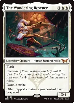 THE WANDERING RESCUER mtg NM-M Duskmourn: House of Horror 1 Mythic - Image 1