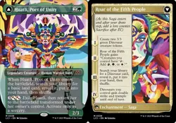 Borderless HUATLI, POET OF UNITY mtg NM-M Lost Caverns of Ixalan 1 Mythic - Image 1