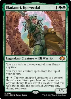 ELADAMRI, KORVECDAL mtg NM-M Modern Horizons 3 Mythic - Image 1