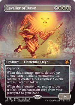 CAVALIER OF DAWN x1 mtg NM-M Special Guests 1 Mythic - Image 1
