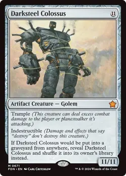 DARKSTEEL COLOSSUS mtg NM-M Foundations 1 Mythic - Image 1