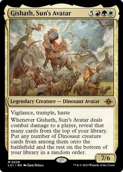 GISHATH, SUN'S AVATAR mtg NM-M Lost Caverns of Ixalan 1 Mythic - Image 1