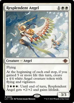 RESPLENDENT ANGEL mtg NM-M Lost Caverns of Ixalan 1 Mythic - Image 1