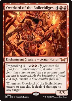 OVERLORD OF THE BOILERBILGES mtg NM-M Duskmourn: House of Horror 1 Mythic - Image 1