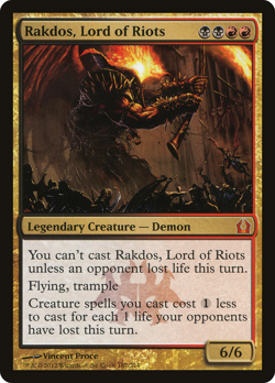 RAKDOS, LORD OF RIOTS x1 mtg NM Return To Ravnica 1 Mythic - Image 1