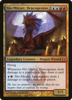 NIV-MIZZET, DRACOGENIUS x1 mtg NM Return To Ravnica 1 Mythic - Image 1