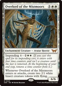OVERLORD OF THE MISTMOORS mtg NM-M Duskmourn: House of Horror 1 Mythic - Image 1