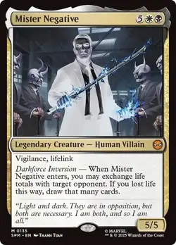 FOIL MISTER NEGATIVE mtg NM Marvel's Spider-Man 1 Mythic - Image 1