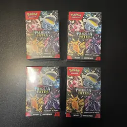 Pokemon Paldean Fates Booster Bundle Lot of 4 Factory Sealed New - Image 1
