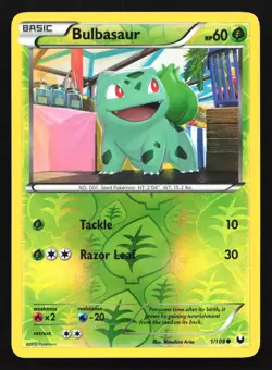 Pokemon Bulbasaur 1/108 Dark Explorers Reverse Holo Common MP - Image 1