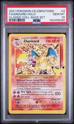 2021 POKEMON CELEBRATIONS CLASSIC COLLECTION #4 CHARIZARD-HOLO PSA 10 - Image 1