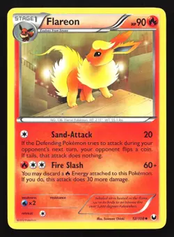 Pokemon Flareon 12/108 Dark Explorers Regular Uncommon MP - Image 1