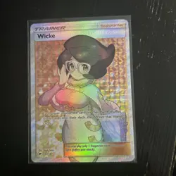 Pokemon Wicke 147/147 Burning Shadows Ultra Rare Full Art Holo LP - Image 1
