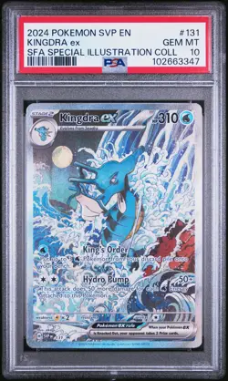 2024 POKEMON SVP EN-SV BLACK STAR PROMO #131 KINGDRA EX PSA 10 - Image 1