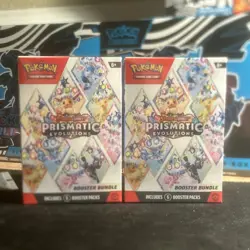Pokemon TCG Prismatic Evolutions Booster Bundle Lot of 2 Sealed! - Image 2