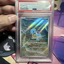 PSA 9 MINT 2023 Pokemon Scarlet & Violet Squirtle 170/165 Japanese 151 Art Rare - Image 1