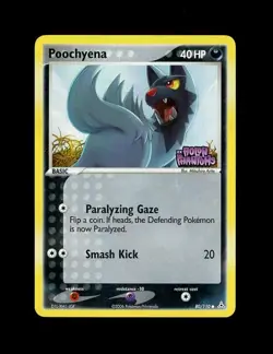 2006 Pokemon POOCHYENA HOLO EX HOLON PHANTOMS STAMP 80/110 LP! RARE - Image 1